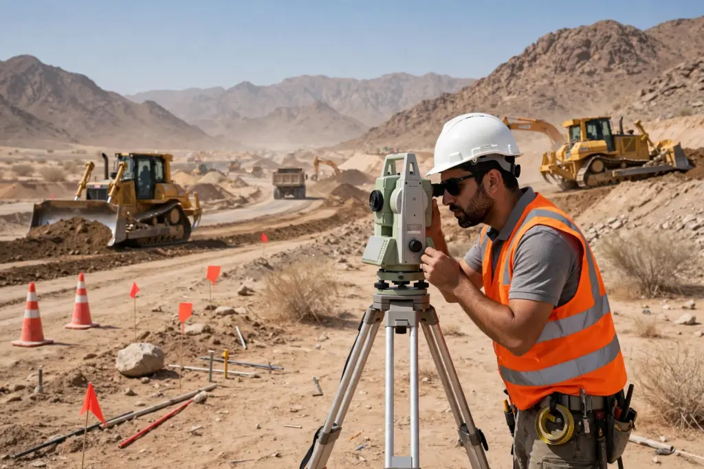 الأعمال المساحية والتصاميم الهندسية